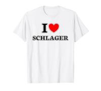 I Love Schlager Fan Value Graphic T-Shirt