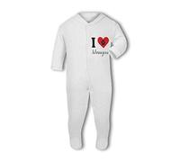 I Love Schnauzers Cute pet - Baby Grow,