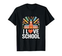 I Love School Academic Spirit Design T-Shirt