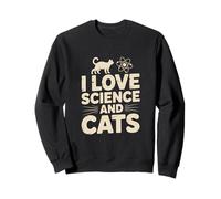 I Love Science And Cats Passionate Geek Sweatshirt