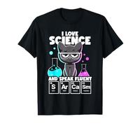 I Love Science and Speak Fluent Sarcasm Funny Nerd Chemistry T-Shirt
