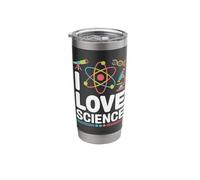 I Love Science Atom Microscope DNA Stainless Steel Insulated Tumbler