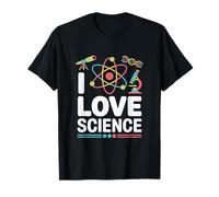 I Love Science Atom Microscope DNA T-Shirt