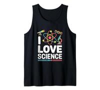 I Love Science Atom Microscope DNA Tank Top