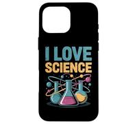 I Love Science Beaker Atom Chemistry Fun Case for iPhone 16 Pro Max