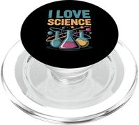 I Love Science Beaker Atom Chemistry Fun PopSockets PopGrip for MagSafe