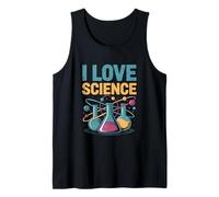 I Love Science Beaker Atom Chemistry Fun Tank Top