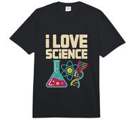 I Love Science Beaker Atom DNA Nerd Comfort Colors Adult Heavyweight T-Shirt