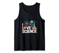 I Love Science Chemistry Atoms Design Tank Top