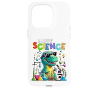 I Love Science Dinosaur T-rex Funny kids Chemistry Case for iPhone 15 Pro