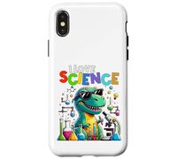 I Love Science Dinosaur T-rex Funny kids Chemistry Case for iPhone X/XS
