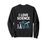 I Love Science DNA Chemistry Telescope Art Sweatshirt