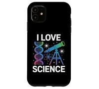 I Love Science DNA Telescope Atom Case for iPhone 11