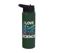 I Love Science DNA Telescope Atom Stainless Steel Insulated Water Bottle