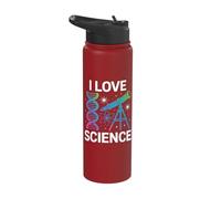 I Love Science DNA Telescope Atom Stainless Steel Insulated Water Bottle