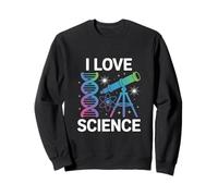 I Love Science DNA Telescope Atom Sweatshirt