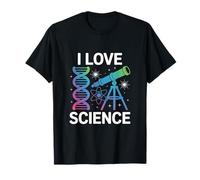 I Love Science DNA Telescope Atom T-Shirt