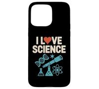 I Love Science DNA Telescope Chemistry Physics Case for iPhone 15 Pro Max