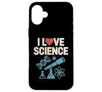 I Love Science DNA Telescope Chemistry Physics Case for iPhone 16 Plus