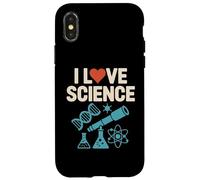 I Love Science DNA Telescope Chemistry Physics Case for iPhone X/XS