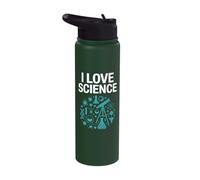 I Love Science Experimental Designs Stainless Steel Insulated Water Bottle