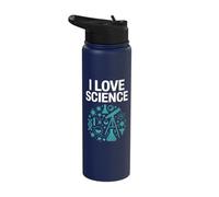 I Love Science Experimental Designs Stainless Steel Insulated Water Bottle