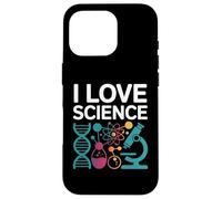 I Love Science Microscope DNA Atom Chemistry Case for iPhone 16 Pro