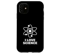 I Love Science Nerd Enthusiast Atom Chemistry STEM Pride Case for iPhone 11