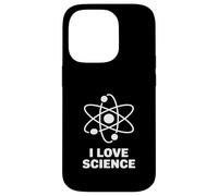 I Love Science Nerd Enthusiast Atom Chemistry STEM Pride Case for iPhone 14 Pro