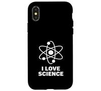 I Love Science Nerd Enthusiast Atom Chemistry STEM Pride Case for iPhone X/XS
