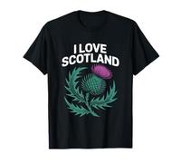 I Love Scotland Thistle Art T-Shirt
