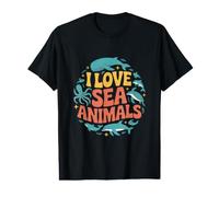 I Love Sea Animals Marine Life Enthusiast Value Graphic T-Shirt