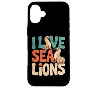 I Love Sea Lions Marine Life Fans Case for iPhone 16 Plus