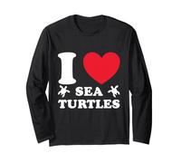 I Love Sea Turtles Lover Marine Life Beach Long Sleeve T-Shirt