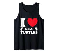 I Love Sea Turtles Lover Marine Life Beach Tank Top