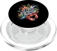 I Love Seafood Boils Crab Shrimp Lover - PopSockets PopGrip for MagSafe