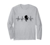 I Love Seahorses Seahorse Heart Line Long Sleeve T-Shirt