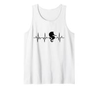 I Love Seahorses Seahorse Heart Line Tank Top