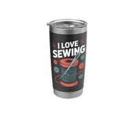 I Love Sewing Thread Needle Hobby Passion Stainless Steel Insulated Tumbler