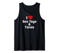 I Love Sex Toys and Tacos - Funny Taco Gifts for Couples Tank Top