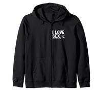 I Love SEXtants - Funny Boating Nautical Sailors Zip Hoodie