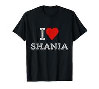 I Love Shania Red Heart Vintage First Name Shania T-Shirt