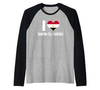 I Love Sharm El-Sheikh Egypt Red Sea Vacation Raglan Baseball Tee