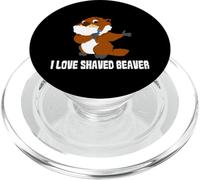 I Love Shaved Beaver - Sarcasm Word Game - Dirty Talk PopSockets PopGrip for MagSafe