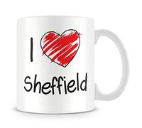 I Love Sheffield Personalised Mug - Add Photo - Customised Cup Gift