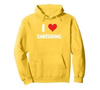 I Love Shredding - Shred Compliance Audit Risk Records Paper Pullover Hoodie, Adult Unisex, Lemon Yellow, Small