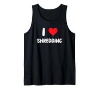I Love Shredding - Shred Compliance Audit Risk Records Paper Tank Top
