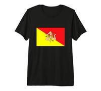 I Love Sicily, Sicilian Flag Illustration Graphic Designs Premium T-Shirt