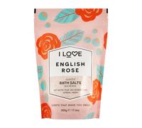 I Love Signature English Rose Scented Bath Salts, with 99% Naturally Derived Ingredients, Lightly Fragranced Leaving Skin Feeling Silky & Smooth, Vegan-Friendly - 500g