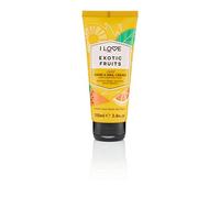 I Love Exotic Fruits Scented Hand & Nail Cream, Packed With Shea Butter & Coconut Oil to Rejuvenate & Nourish the Skin, 93% Naturally Derived Ingredients Including Vitamin, VeganFriendly 100ml